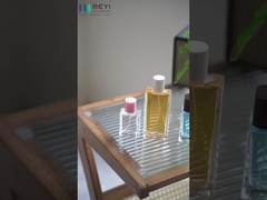 Logotipo personalizado Botellas de perfume de vidrio Crimp Spray Pump Embalaje en varias formas Colores 30ml-100ml