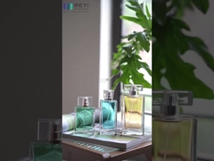 3.4 Oz Botellas de perfume cuadradas vacías recargables Oro Plata No derramamiento