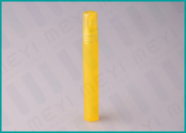 Mini atomizador amarillo del perfume 10ml, logotipo que imprime la pluma recargable del perfume 