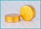El top de aluminio alineado oro del tornillo de Matt capsula 38/410 para los envases de productos de la atención sanitaria