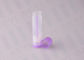 tubos cosméticos limpios plásticos púrpuras de la forma redonda de tubos del lustre del labio 5g
