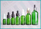 Botellas del dropper del vidrio verde, botella del dropper del E-líquido de 10ml 20ml 30ml 