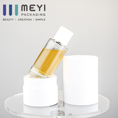 Ningún - cristal de botellas de perfume que se escapa 50ml con el casquillo magnético blanco del perfume