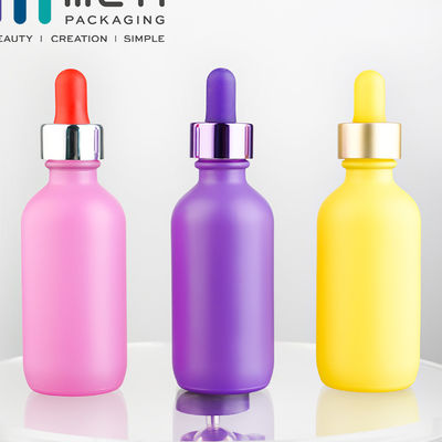 SGS botellas de vidrio redondas de goteo 1000pcs estampado en caliente para profesionales