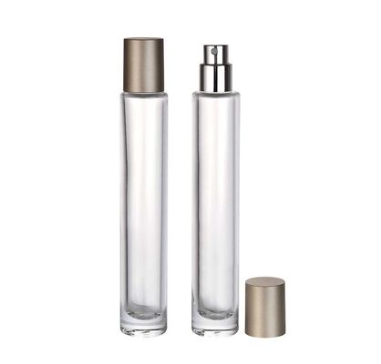 Botella de prueba de viaje de lujo de perfume blanco brillante con logotipo personalizado