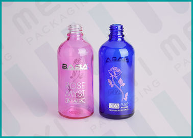 Botellas de cristal del dropper del estruendo 18m m con la impresión de la serigrafía y el sellado caliente