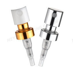 Bomba de pulverización de perfumes de oro o plata personalizable con pulverizador de niebla de precisión