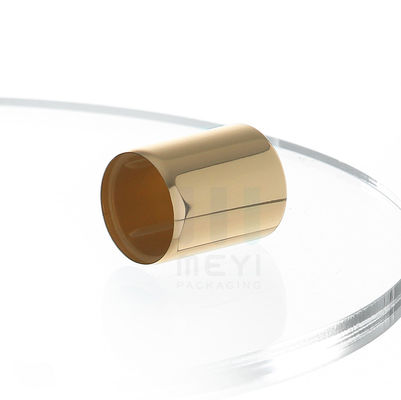 Capas de botellas de perfume ligeras en color oro de aluminio con acabado de cuello de versión crimp