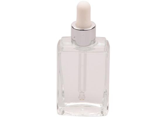 botellas de cristal de 18/410 de 1.5ml 30ml dropper del claro para los aceites
